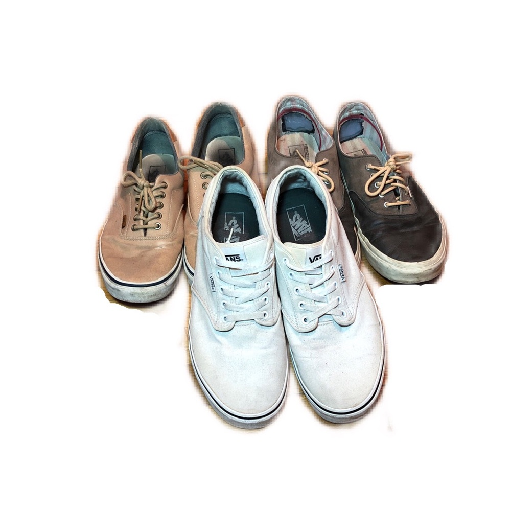 Bundle of 3 Pairs Vans Lowtop Sneakers, Men’s size 13